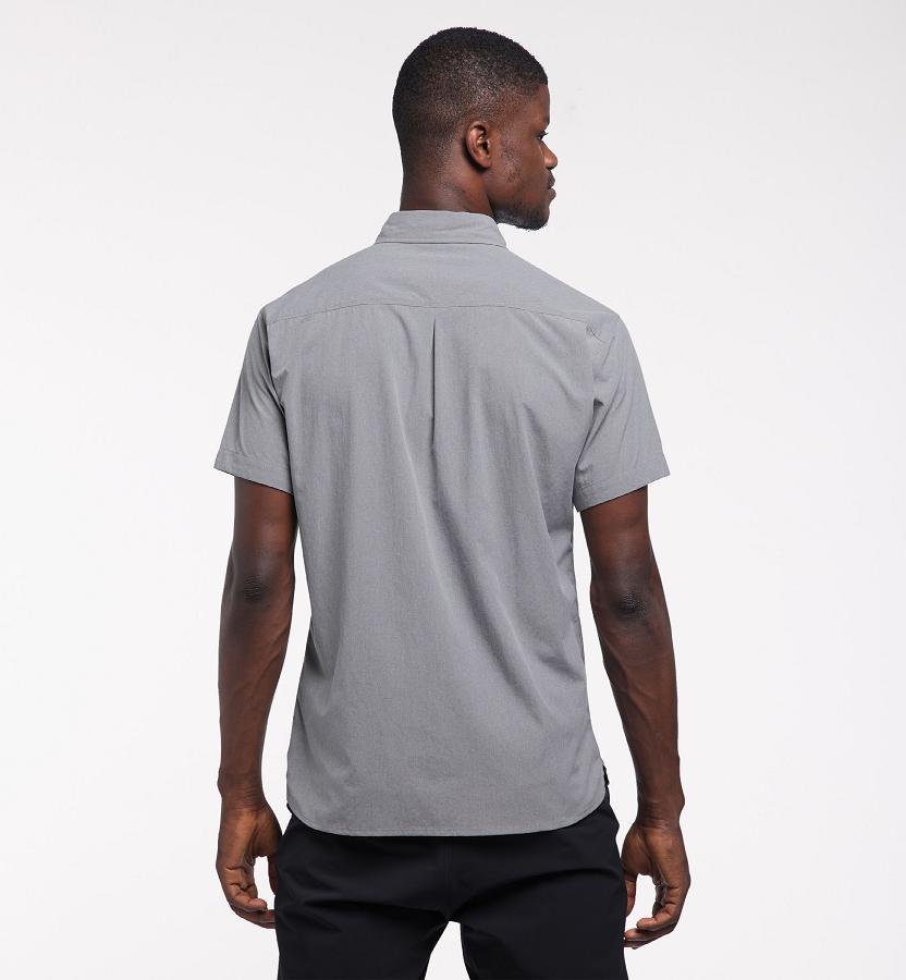 Haglöfs Mens Vejan Shirts Grey New Zealand 62897DQOV